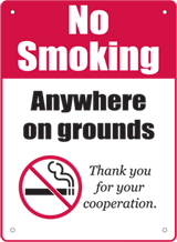 no smoking signs
